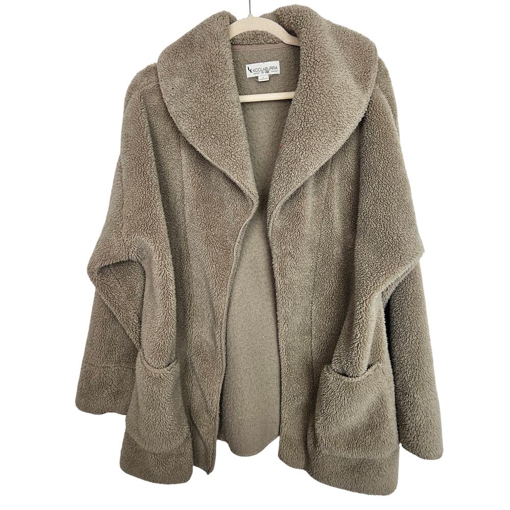 Koolaburra by Ugg Women Open Front Cardigan Sweater Size L Comfy Cozy Lounge